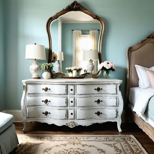 gustavian,dressing table,antique furniture,nightstands,bedchamber,ornate room,guestroom,guest room,bridal suite,danish room,dresser,antique style,headboards,decoratifs,headboard,chambre,bedside table,furnishes,redecorate,bedroom,Photography,General,Realistic