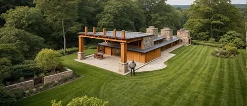 a view from above of a home that looks very good,summer house,huset,chalet,timber house,hoose,lohaus,Photography,General,Natural