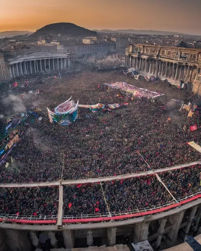 concert venue,italy colosseum,colloseum,nimes,roma,concert crowd,tomorrowland,coliseo,roma capitale,yerevan,amphitheatre,rock concert,rome,ancient theatre,open air,amphitheater,music festival,piazza san pietro,roman coliseum,music venue,Conceptual Art,Daily,Daily 11