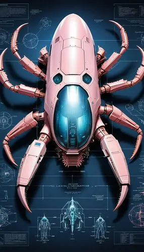 crab 1,crab 2,crab cutter,aquanaut,pink octopus,nautilus,octopus vector graphic,crab,sci fiction illustration,submersible,deep sea nautilus,scarab,pink vector,diving bell,game illustration,apiarium,crustacean,the beetle,carapace,deep-submergence rescue vehicle,Unique,Design,Blueprint