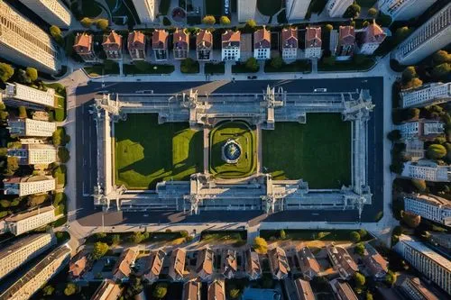 ucla,drone shot,capitol square,sforzesco,usc,dji spark,drone photo,zadar,champ de mars,bird's eye view,augarten,montpellier,drone view,uiuc,venice square,drone image,ubc,the center of symmetry,from above,sfu,Photography,Documentary Photography,Documentary Photography 12