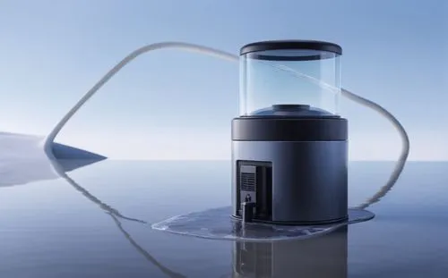 透明水箱面盖,an unusual object that appears to be floating on water,portable light,oxygen bottle,water dispenser,coffee percolator,vaporizer,tea infuser,hydrophone,energy-saving lamp,voss,fragrance teapot,v