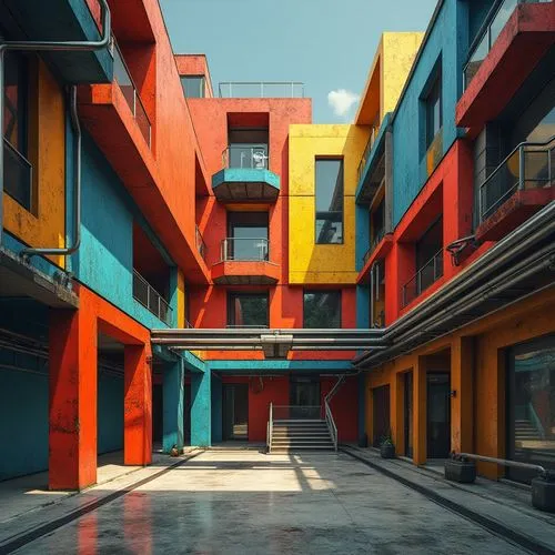 colorful facade,colorful city,apartment block,apartment blocks,mvrdv,saturated colors,modern architecture,cubic house,color blocks,asian architecture,mondrian,urban design,microdistrict,colori,bauhaus,hypermodern,apartments,blocks of houses,colorama,apartment complex,Photography,General,Realistic