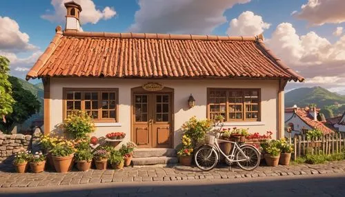 danish house,traditional house,javanese traditional house,thatched cottage,miniature house,wooden house,Photography,General,Realistic