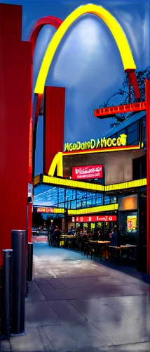 fast food restaurant,movie theater,mcdonald's,mcdonald,red robin,movie palace,mcdonalds,fast-food,taco mouse,movie theatre,fastfood,walt disney center,drive through,place of worship,electronic signage,usa landmarks,horseshoe,attraction theme,landmark,drive in restaurant,Illustration,Retro,Retro 19