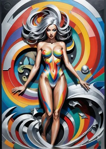 neon body painting,bodypainting,prismatic,body painting,psychedelic art,bodypaint,the zodiac sign pisces,applause,fantasy woman,adobe illustrator,pop art woman,art deco woman,glass painting,zodiac sign gemini,aquarius,horoscope pisces,marylyn monroe - female,pop art girl,color picker,horoscope libra,Art,Artistic Painting,Artistic Painting 45