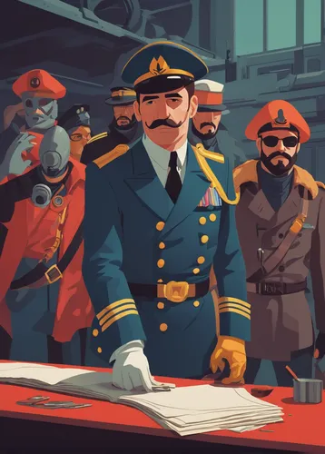 orders of the russian empire,game illustration,officers,admiral von tromp,soviet union,cossacks,inspector,ussr,military organization,the emperor's mustache,sea scouts,stalin,sailors,officer,colonel,skipper,troop,pilot,stalin skyscraper,the cuban police,Illustration,Vector,Vector 05