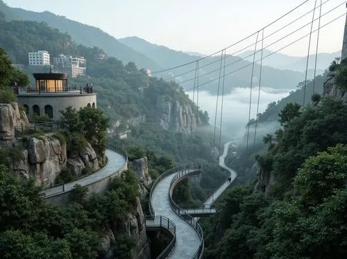 hushan,tigers nest,huashan,tianling,wudang,zhangjiagang,xiangshan,suspension bridge,scenic bridge,taroko,zhangjiajie,hanging bridge,winding roads,yangtze,huangshan,qinshan,chongqing,shaoming,guizhou,wenchuan