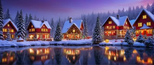 winter village,christmas landscape,winter house,christmas snowy background,winter wonderland,snow landscape,winter background,snowy landscape,christmas town,christmas house,christmasbackground,snow scene,snow house,winter landscape,gingerbread houses,christmas village,houses clipart,north pole,wooden houses,christmas scene,Illustration,Retro,Retro 19