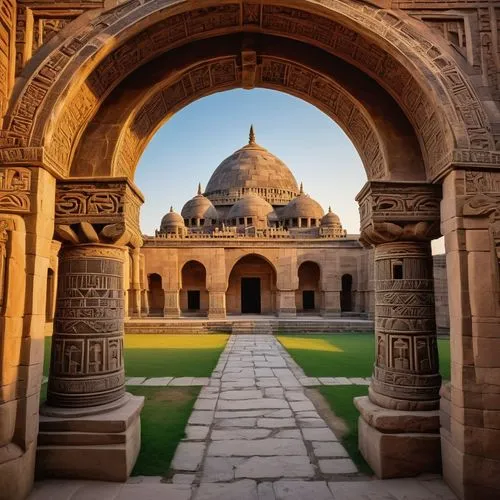 shahi mosque,after the ud-daula-the mausoleum,gumbaz,qutub,bikaner,ghaznavi,khorramshahi,mehrauli,maqbara,safdarjung,mehrangarh,agra,jodhpur,islamic architectural,gwalior,qutb minar,motlaq,grand mosque,ibn tulun,university al-azhar,Art,Classical Oil Painting,Classical Oil Painting 39