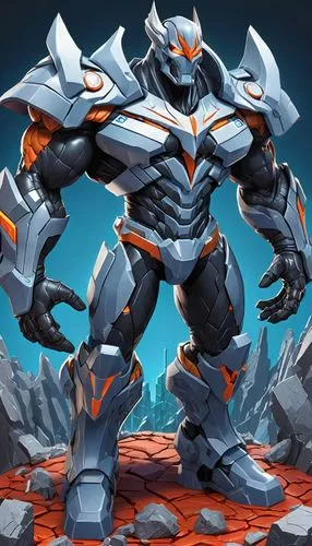 skylander giants,butomus,skordalia,ora,wall,mecha,steel man,magma,destroy,scales of justice,armored,core shadow eclipse,cynosbatos,stone background,sylva striker,argus,brute,rein,dane axe,gigantic,Unique,3D,Isometric