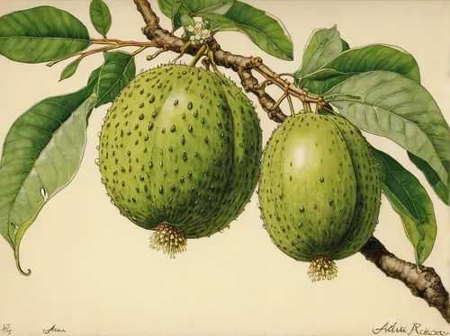 juglans nigra,feijoa,barbary fig,annona,juglans,coccoloba uvifera,chestnut fruits,artocarpus odoratissimus,pitahaja,fruit,sugar-apple,chestnut fruit,castanea sativa,ripening fruit,medlar,aegle marmelos,cocos nucifera,fruits,morinda citrifolia,custard-apple,Illustration,Retro,Retro 25