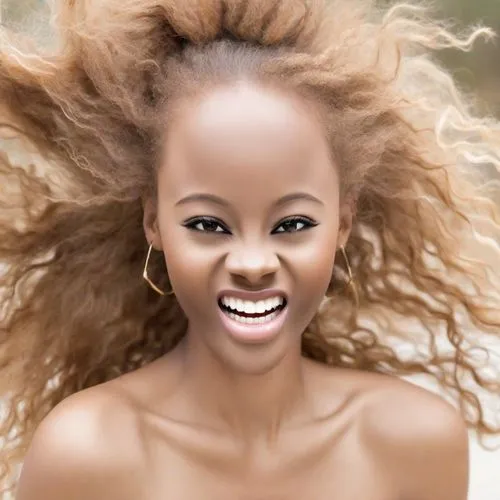 An intensive smiling woman showing her teeth.,artificial hair integrations,beautiful african american women,african american woman,african woman,kenya,afro-american,somali,nigeria woman,caramel color,