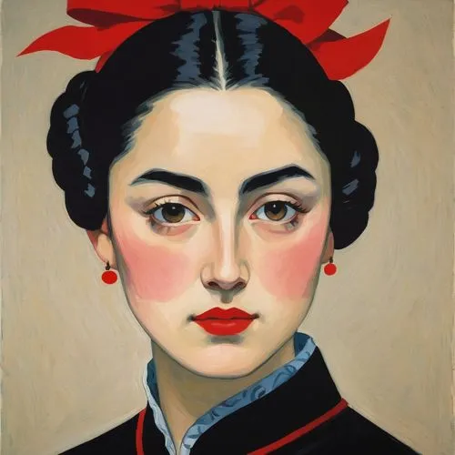 uemura,maiko,geisha,geisha girl,geiko,portrait of a girl,Art,Artistic Painting,Artistic Painting 40