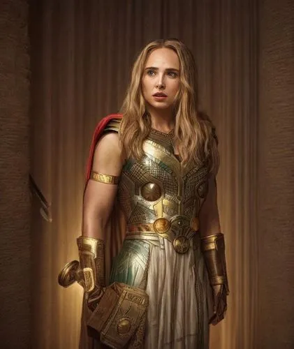 In this breathtaking photograph, the portrait of the famous beauty and mythology of the world Lady Thor now appears as a masterpiece. But this is no ordinary creature is beautiful Natalie Portman . As