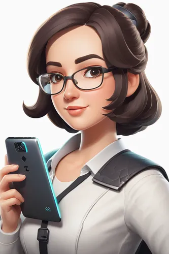 librarian,with glasses,phone icon,reading glasses,vector girl,lady medic,nerd,holding ipad,girl studying,flat blogger icon,spy,bookkeeper,telephone operator,illustrator,3d model,custom portrait,tiktok icon,journalist,maya,honmei choco,Illustration,Paper based,Paper Based 27