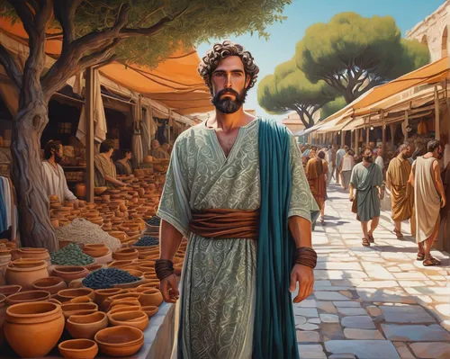 biblical narrative characters,genesis land in jerusalem,king david,twelve apostle,pilate,church painting,son of god,athene brama,the good shepherd,contemporary witnesses,joseph,trumpet of jericho,greek,moses,jesus figure,abraham,way of the cross,apostle,world digital painting,pythagoras,Conceptual Art,Daily,Daily 15