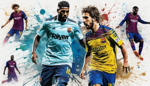 barca,beasts,cracks,footballers,the balearics,players,barcelona,derby,european football championship,dalian,edit icon,three kings,city youth,soccer,game illustration,arsenal,fifa 2018,clubs,uefa,cover,Illustration,Paper based,Paper Based 13