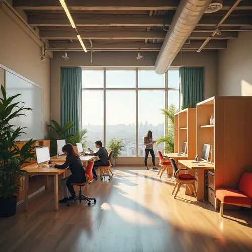 modern office,blur office background,working space,daylighting,creative office,offices,workspaces,furnished office,bureaux,office desk,study room,office chair,office automation,conference room,desks,office,3d rendering,steelcase,loft,officered,Photography,General,Realistic