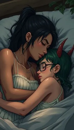 cuddling,wlw,cuddle,snuggle,cuddles,snuggles,snuggling,snuggled,avialae,sapphic,jasmila,sleeping,comfort,alberthal,nap,napping,naptime,softies,layden,mistletoe,Photography,General,Realistic