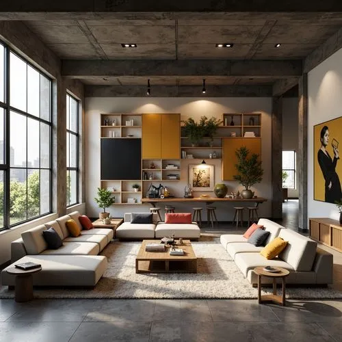 loft,modern living room,living room,lofts,apartment lounge,interior modern design,modern decor,livingroom,contemporary decor,interior design,minotti,modern room,sitting room,great room,home interior,modern minimalist lounge,mid century modern,apartment,an apartment,interior decor