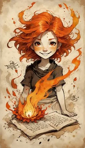 burning hair,burnt pages,fire artist,flame spirit,fire-eater,afire,clary,fire siren,fire angel,burning torch,fire master,flame of fire,burning,combustion,fire eater,burning earth,bookworm,flammable,fire heart,wildfire,Illustration,Black and White,Black and White 08