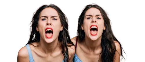 Dynamic scream sound effect, loud echoing voice, horror atmosphere, dark background, spotlight on face, terrified expression, open mouth, sharp teeth, messy hair, pale skin, sweat droplets, intense em