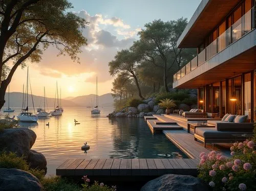 house by the water,lefay,amanresorts,lake como,beautiful home,pool house,luxury property,bodrum,lake geneva,holiday villa,waterfront,dreamhouse,tarabya,lake cuomo,marmaris,summer cottage,annecy,houseboat,boat dock,idyllic,Photography,General,Realistic