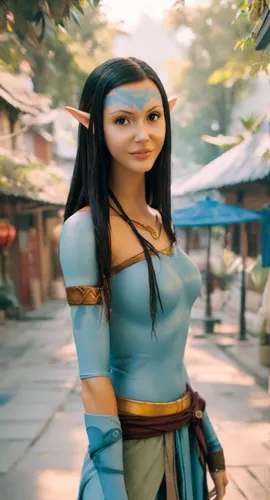 Looking like an Avatar in Avatar world,mulan,aladha,asian costume,female warrior,pocahontas,avatar,aladin,maya,ancient costume,vax figure,warrior woman,character animation,warrior east,violet head elf