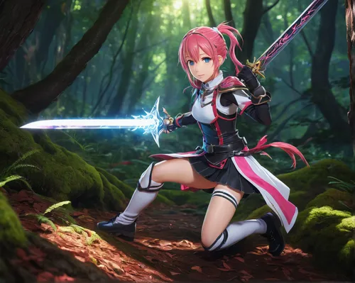 swordswoman,red saber,sakura background,sword lily,forest background,nightingale,anime 3d,sakura,japanese sakura background,lechona,dragon slayer,uruburu,3d background,4k wallpaper,monsoon banner,in the forest,luka,lightning,archer,cg artwork,Photography,Documentary Photography,Documentary Photography 36