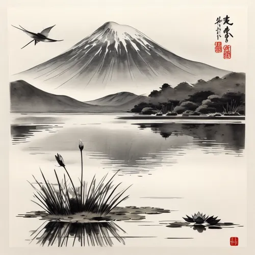 cool woodblock images,hiroshige,japanese art,baishi,oriental painting,woodblock prints,huijin,qinqin,zhuangzi,dogen,daoism,zui,xuande,suranyi,qingming,gohonzon,sanxian,yunlong,zhuyin,lake tanuki