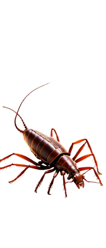 Roach, multiple, dark brown, shiny exoskeleton, long antennae, six legs, creepy crawl, detailed textures, realistic, close-up, high contrast lighting, dramatic shadows, cinematic composition, shallow 