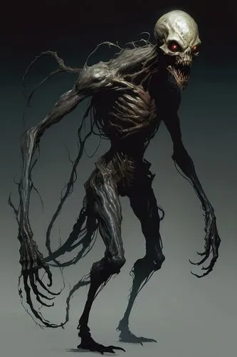 ragman,hag,skinwalker,obertan,vecna,neomordellistena,savini,homunculus,skitter,skeleton,sculimbrene,wendigo,pumpkinhead,lowenkron,skriker,emaciation,walker,skeletal,ynglingatal,gollum,Conceptual Art,Fantasy,Fantasy 10