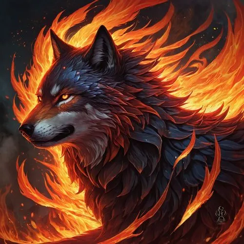 fire background,firethorn,fawkes,fire siren,flame spirit,howling wolf,fire horse,wolf,fiery,howl,fire eyes,nine-tailed,fire artist,burning torch,constellation wolf,afire,bonfire,flame of fire,gryphon,dragon fire,Conceptual Art,Fantasy,Fantasy 17