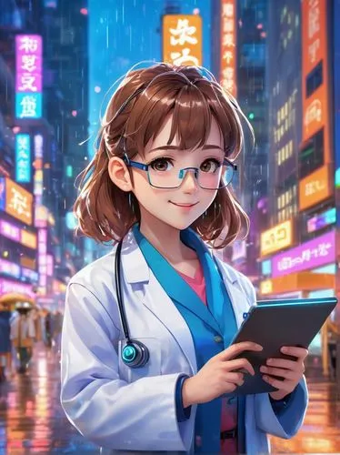 cartoon doctor,female doctor,physician,medical sister,doctor,veterinarian,theoretician physician,consultant,pharmacist,diagnosis,medical illustration,healthcare professional,lady medic,doctors,ship doctor,dr,scientist,medical technology,pathologist,clinic,Illustration,Japanese style,Japanese Style 02