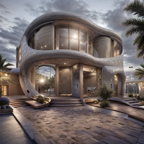 futuristic architecture,3d rendering,luxury home,modern architecture,modern house,cubic house,dunes house,islamic architectural,jewelry（architecture）,beautiful home,luxury property,render,jumeirah,united arab emirates,build by mirza golam pir,cube house,florida home,large home,arhitecture,luxury home interior