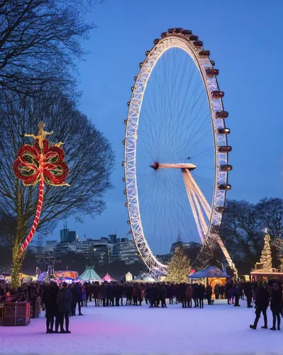 winter wonderland,london eye,winter festival,christmas market,snow ring,ice rink,snow-capped,new year's eve 2015,ice skate,champ de mars,tuileries garden,christmas snowy background,new year snow,the holiday of lights,christmas snow,festival of lights,ice skates,mulled wine,fest of lights,christmas landscape,Conceptual Art,Fantasy,Fantasy 17