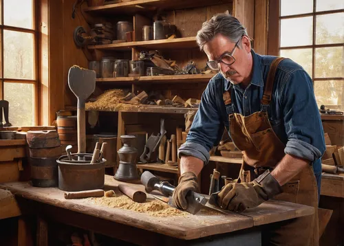 woodworker,craftsman,metalsmith,woodworking,shoemaking,tinsmith,shoemaker,wood shaper,block plane,carpenter,metalworking hand tool,craftsmen,sculptor ed elliott,a carpenter,woodwork,hand tool,wood carving,grant wood,blacksmith,bannack assay office,Conceptual Art,Daily,Daily 12