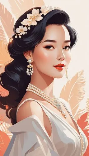 vintage angel,sun bride,bridewealth,pilipina,vector illustration,diwata,Illustration,Vector,Vector 01