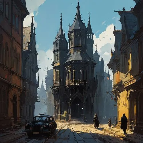 krakau,lviv,delft,medieval street,krakow,dresden,medina,cityscape,de ville,medieval town,old city,dishonored,rua,theed,gdansk,spui,leuven,verbrugge,utrecht,old town,Conceptual Art,Sci-Fi,Sci-Fi 01