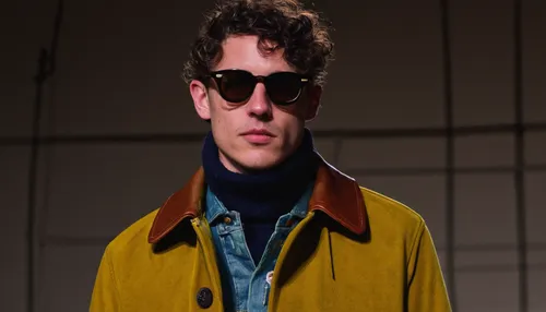 Mark McNairy New Amsterdam 2013 Fall/Winter Collection,aviator sunglass,man's fashion,male model,menswear,coat color,men's wear,outerwear,aviator,coat,beatenberg,overcoat,old coat,ski glasses,men clot