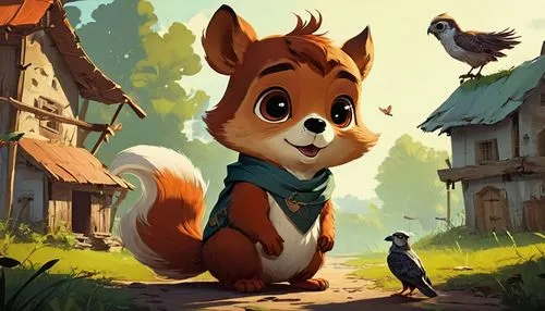 squirell,squirrel,the squirrel,squirrely,cute fox,atlas squirrel,adorable fox,cartoon animal,pip,squirreling,little fox,squirreled,a fox,bunzel,squirrels,tufty,squirrelly,garden-fox tail,shaposhnikov,ferbert,Conceptual Art,Fantasy,Fantasy 06