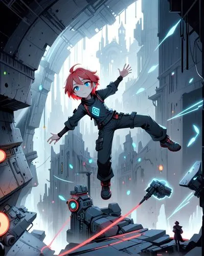 cinnabar,transistor,descender,celldweller,kawamori,kallen,Anime,Anime,Cartoon