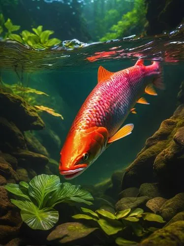 forest fish,ornamental fish,freshwater fish,underwater fish,koi fish,red fish,koi pond,beautiful fish,tropical fish,koi carp,fish in water,fairy wrasse,common carp,koi,brocade carp,cichlid,underwater background,koi carps,tobaccofish,aquatic herb,Art,Classical Oil Painting,Classical Oil Painting 21