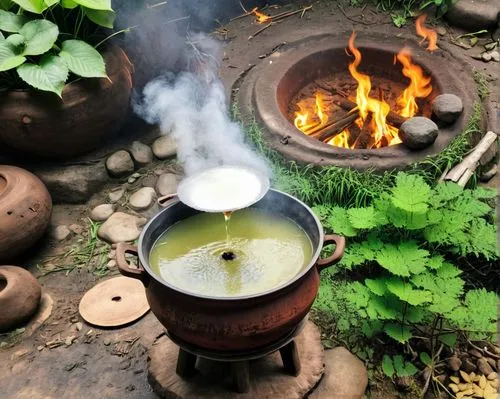 绿蚁新醅酒，红泥小火炉。
晚来天欲雪，能饮一杯无？
新酿的米酒，色绿香浓；小小红泥炉，烧得殷红。
天快黑了大雪将至，能否一顾寒舍共饮一杯暖酒？
我家新酿的米酒还未过滤，酒面上泛起一层绿泡，香气扑鼻。用红泥烧制成的烫酒用的小火炉也已准备好了。
天色阴沉，看样子晚上即将要下雪，美女能否留下与我共饮一杯？
,feuerzangenbowle,vietnamese lotus tea,cooking po