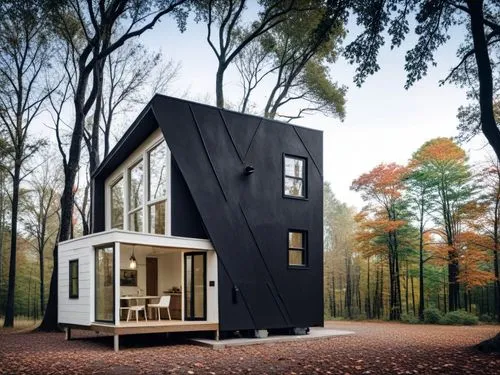 cubic house,cube house,inverted cottage,timber house,frame house,house in the forest