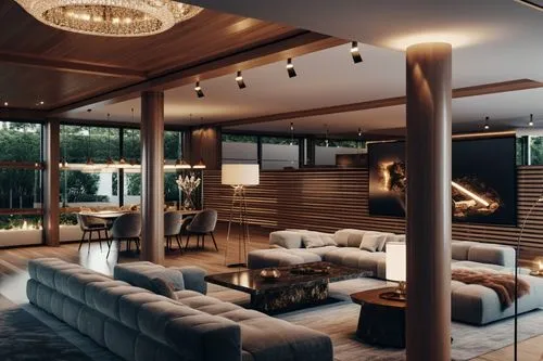 large modern living room with hardwood floors and high ceilings,luxury home interior,modern living room,interior modern design,living room,livingroom,modern decor,Photography,General,Realistic