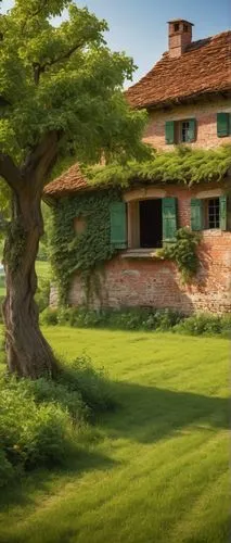 country house,old colonial house,farmhouse,country estate,dandelion hall,hobbiton,ancient house,farm house,tuscan,hacienda,traditional house,idyllic,clay house,mottisfont,garden elevation,maison,country cottage,kcd,tree house,house with lake,Art,Classical Oil Painting,Classical Oil Painting 35