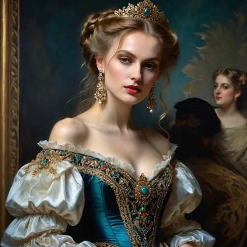 winterhalter,knightley,noblewoman,victorian lady,emile vernon,duchesse,leighton,batoni,vanderhorst,elizabet,noblewomen,portrait of a girl,portrait of a woman,romantic portrait,principessa,hildebrandt,liselotte,whitmore,elizaveta,marchioness,Photography,General,Fantasy