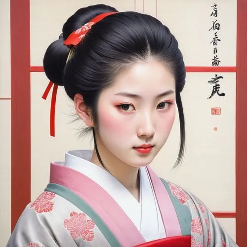 geiko,gisaeng,zhiyuan,hanseong,maiko,goryeo,Illustration,Japanese style,Japanese Style 21